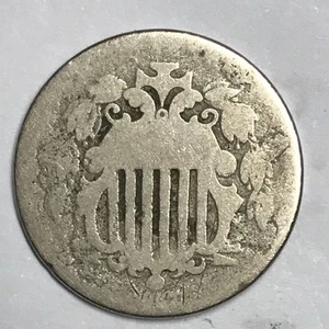 1867 Schild Nickel ohne Strahlen schön für Sammlung 71 - Bild 1 von 2