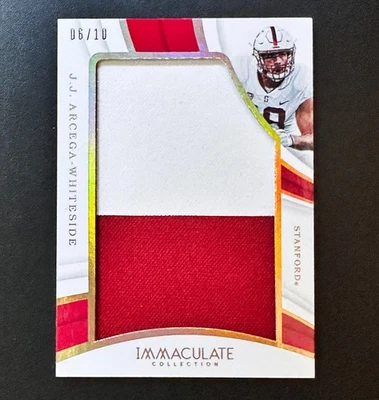 2019 Panini IMMACULATE Collection /10 #19 J.J. Arcega-Whiteside RC #'d GOLD - Image 1 of 2