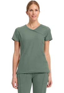 Cherokee Scrubs 2625A OLPS Olive Scrub Top Cherokee Free Shipping - Picture 1 of 6