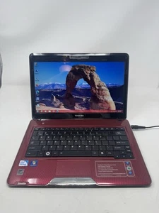 Portátil Toshiba Satellite T135 T135-S1305RD rojo Windows 7 CPU Intel 3 GB 128 GB SSD - Imagen 1 de 11