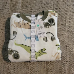 Carter's One-Piece Fleece Footed Pajamas- NWT 12 - Picture 1 of 3