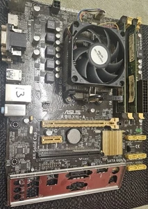 ASUS A88XM-A FM2+ Motherboard w/ AMD A8-7600 CPU + 8GB DDR3 RAM + I/O Shield - Picture 1 of 2