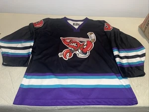 Authentic Bossier-Shreveport Mudbugs Trikot Herren 56 schwarz CHL 90s Hockey Pro - Bild 1 von 7
