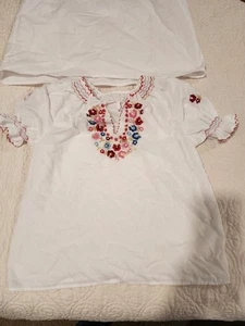 2 Handmade HUNGARIAN Budapest Blouses for young girls. READ DESC - Picture 1 of 4
