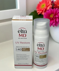 ♡ Elta MD UV Restore SPF 40 TINTED Face Sunscreen ~ Exp 1/27~Full Sz 1.7oz/48g ♡ - Picture 1 of 11