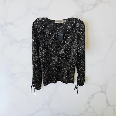 Abercrombie & Fitch Talla Grande Manga Larga Cuello en V, Elástico Reunión en la Espalda Nuevo Foto 1 de 4