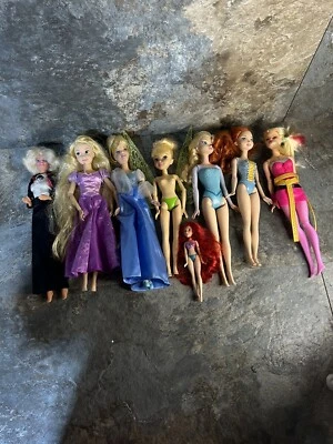 Lote de 8 muñecas Barbie Disney/Mattel Foto 1 de 4