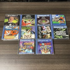 Sega Dreamcast PAL Format 10 Game Bundle Lot -- Rush 2049+Virtua Fighter+Worms++