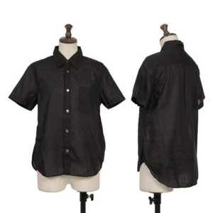 tricot COMME des GARCONS Cotton Linen Voile Short Sleeve Shirt Size M(K-149392) - Picture 1 of 12