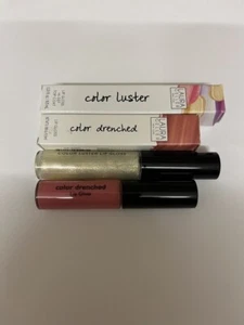 2 X LAURA GELLER  LIP GLOSS- SHADE CITY LIGHTS HIGH DEG TOP COAT +CAFE - Picture 1 of 1