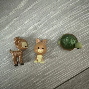 Disney Animators Littles Playset Animal Accessories Rabbit Deer Turtle Glittery - Picture 1 of 2
