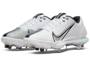 Nike Force Zoom Trout 7 Pro Baseball Cleats Black & White Mens 8.5 CQ7224-101 - Picture 1 of 8