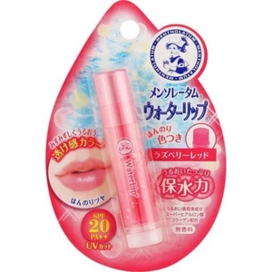 Rohto MENTHOLATUM Water Lip Raspberry Red UV-Cut SPF20 PA++ - Picture 1 of 1
