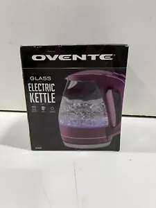 OVENTE 1.5L Electric Hot Water Kettle, Glass with Filter, Purple KG83P - Picture 1 of 2