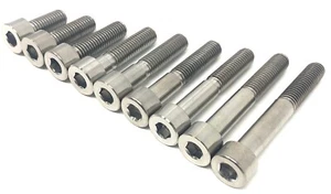 M8 Titanium Socket Head Bolt Fastener (10,15,20,25,30,35,40,45,50,55,60 mm) - Picture 1 of 5
