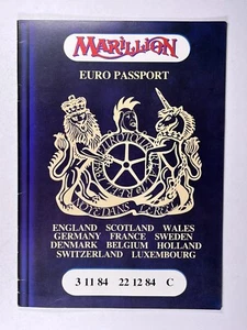 Marillion Programme European Passport Original Concert Booklet Coloured 1984 - Picture 1 of 13