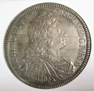 Austria: 1730 Silver Taler Hall Mint Dav-1055 NGC MS-61. - Picture 1 of 4