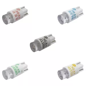 5V 10mm T10 Keil Sockel LED Birne für Arcade Tasten rot blau weiß grün gelb - Bild 1 von 6