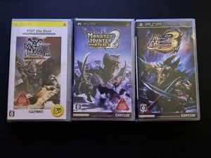 Monster Hunter Portable 1, 2 & 3 - Sony PSP Japan Game Capcom Action Adventure  - Picture 1 of 7