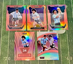 Juego completo de 5 cartas de cobre/49 FansMall Argentina Copa Mundial 2022 Diego Maradona - Imagen 1 de 2