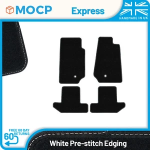 Express con alfombrillas blancas pre-costura para auto para Jeep Wrangler 2 puertas JK 2007-... - Imagen 1 de 4
