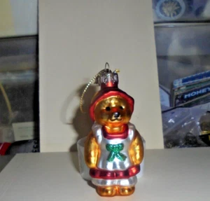 Vintage Ornament Momma Bear Desk Shelf Christmas Gift Glass Figurine Fable Story - Picture 1 of 4