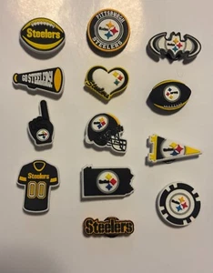 Shoe Charms - NFL Pittsburgh Steelers - Shoe Accessories - Jibbitz - Crocs - Picture 1 of 1
