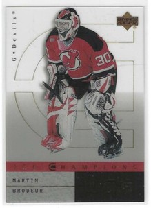 2000/01 Upper Deck Ice Martin Brodeur Card IC4 New Jersey Devils