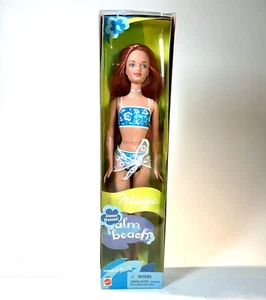 Palm Beach Midge Barbie bambola 2001 vintage Mattel 53461 costume da bagno blu - Foto 1 di 9
