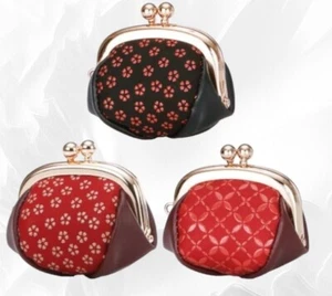 Mujer Cartera de Cuero Estilo Japonés Gamaguchi INDEN 50H Artesanía Nuevo Japón - Imagen 1 de 17