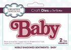 Creative Expressions Craft Dies By Sue Wilson-Noble Shadowed Sentiments Baby CED