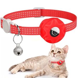 For Apple AirTag Cat Dog Collar Reflective Cat Collar Case Air Tag GPS Anti-lost - Picture 1 of 26