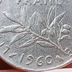 RARE 1960 1 FRANC FRANCAISE . ..RARE..FOR COLLECTOR - Picture 1 of 7