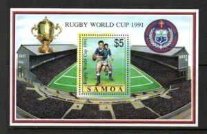SAMOA MNH 1991 MS863 CAMPEONES MUNDIALES DE RUGBY - Imagen 1 de 1