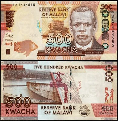 Malawi 500 Kwacha 2014, UNC, P-66, Prefix Ba - Image 1 of 3