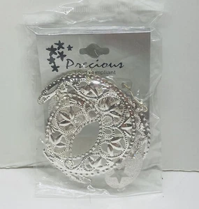 Neu Damen Ohrringe Halbmond Form Muster Einzel Paar Modeschmuck 2" Zoll - Bild 1 von 5