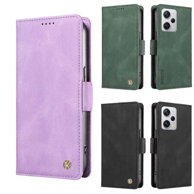 Recubrimiento Funda Cartera de Cuero para Teléfono Xiaomi 14 13T Redmi Note 13 Pro 13C POCO F5 Foto 1 de 4