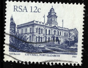 South Africa - 1985 - 12¢ - Buildings - City Hall, Port Elizabeth - #18172 - Picture 1 of 1