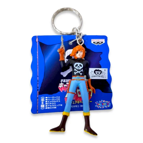 Space Pirate Captain Harlock Figure Keychain  Ver B Japan Anime Manga Banpresto Cover