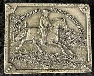••Vintage 1976 Levis Strauss Belt Buckle - Horsemans Favorite Garments - Western - Picture 1 of 6