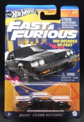 HOT WHEELS FAST AND FURIOUS HW DÉCADAS DE FAST BUICK GRAND NATIONAL 3/5 Foto 1 de 2