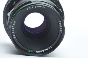 Bronica 75mm f/2.8 Zenzanon EII Lens Safari Green 997 for ETR 645 - Picture 1 of 3