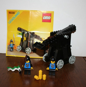 Vintage 1984 Lego 6030: Black Falcons: Castle - Catapult - Instructions 99%