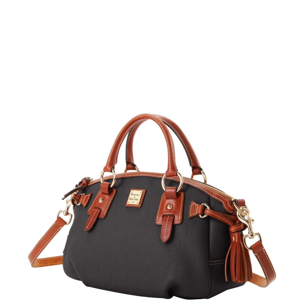 Dooney & Bourke Pebble Grain Medium Mail Satchel | Black - Image 1 of 1