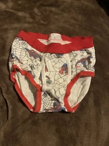 Vintage Spider-Man 1990s Kids Boys Briefs Size 6 Marvel Comics Underwear - Picture 1 of 3