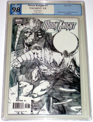 Moon Knight #1 PGX 9.8 Sketch Variant from June 2006. Like CGC - Image 1 of 2
