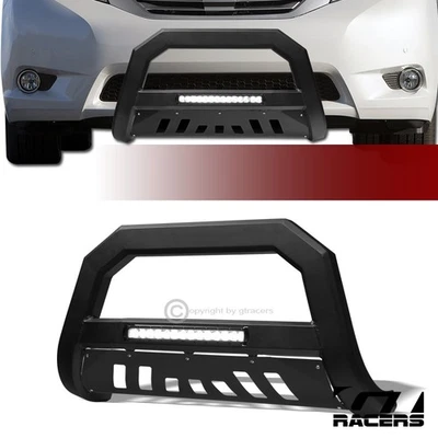 For 2011-2020 Toyota Sienna Matte Black AVT Aluminum LED Bull Bar Bumper Guard - Imagem 1 de 4