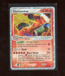 2004 Pokemon EX Fire Red & Leaf Green Charizard EX 105/112 Holo Foil Rare - Picture 1 of 2