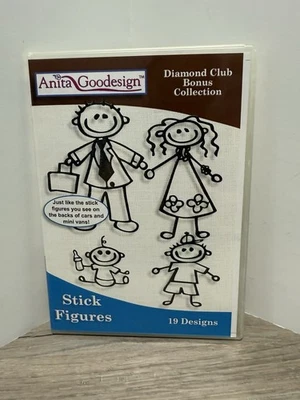 Anita Goodesign Diamond Club Bonus Collection - Stick Figures CD 19 Designs - Image 1 of 3