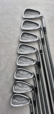 Juego de hierros Cobra King Cobra de gran tamaño 3-PW RH 39,25" R-Flex grafito buenos agarres GC Foto 1 de 4